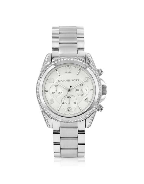 michael kors silberne uhr|michael kors silver runway watch.